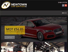 Tablet Screenshot of newtowncarservices.co.uk